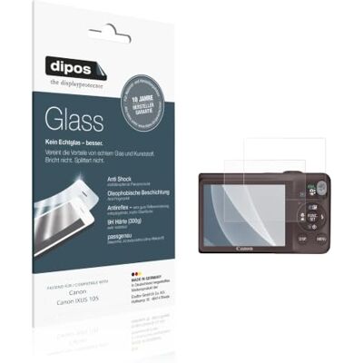dipos 2x Protector de Pantalla 9H mate para Canon Canon IXUS 105 dipos 2x Protector de Pantalla 9H mate para Canon Canon IXUS 105