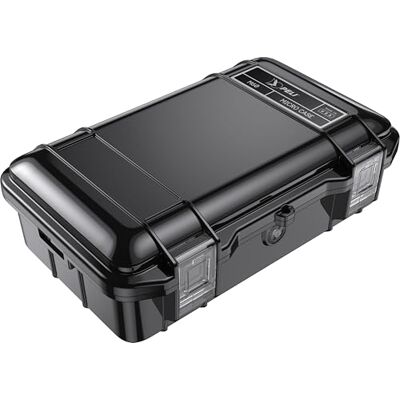PELI M60 Micro Case Caja pequeña de protección Superior para Equipos valiosos y Herramientas compactas; Resistente al Agua, al Polvo y a los Golpes; Volumen 2 litros; Color: Negro PELI M60 Micro Case Caja pequeña de protección Superior para Equipos valiosos y Herramientas compactas; Resistente al Agua, al Polvo y a los Golpes; Volumen 2 litros; Color: Negro