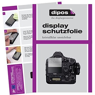 dipos 5x Protector de Pantalla claro para Canon Eos 1DX Transparente, ajuste perfecto, antiarañazos, sin burbujas, apto para fundas, compatible con huellas dactilares, autoadhesivo dipos 5x Protector de Pantalla claro para Canon Eos 1DX Transparente, ajuste perfecto, antiarañazos, sin burbujas, apto para fundas, compatible con huellas dactilares, autoadhesivo
