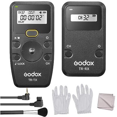 GODOX TR Series 2.4G Control Remoto del Obturador de la Cámara de Control Remoto del cronómetro inalámbrico (emisor y Receptor) con Cable de Obturador TR N1 para reemplazar a Nikon GODOX TR Series 2.4G Control Remoto del Obturador de la Cámara de Control Remoto del cronómetro inalámbrico (emisor y Receptor) con Cable de Obturador TR N1 para reemplazar a Nikon