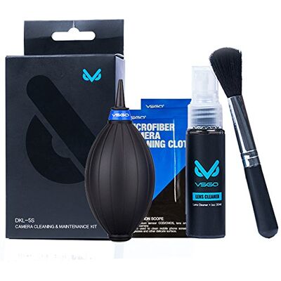 VSGO DKL-5 Kit de limpieza y mantenimiento para cámara, color negro y blanco VSGO DKL-5 Kit de limpieza y mantenimiento para cámara, color negro y blanco