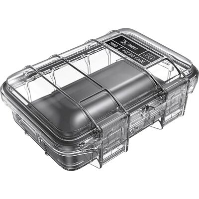 PELI M40 Micro Case Caja Protector Pequeña; Protección Superior para Equipos Valiosos y Herramientas Compactas; Resistente al Agua, al Polvo y a los Golpes; Volumen 1L; Negroo/Transparente PELI M40 Micro Case Caja Protector Pequeña; Protección Superior para Equipos Valiosos y Herramientas Compactas; Resistente al Agua, al Polvo y a los Golpes; Volumen 1L; Negroo/Transparente