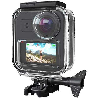 VBESTLIFE Estuche Impermeable para Cámara de Acción de 20M, para Cámara de Acción Panorámica GoPro MAX, Cubierta Protectora de Estuche Ajustable Táctil, Estuche de Buceo para Fotografía Submarina VBESTLIFE Estuche Impermeable para Cámara de Acción de 20M, para Cámara de Acción Panorámica GoPro MAX, Cubierta Protectora de Estuche Ajustable Táctil, Estuche de Buceo para Fotografía Submarina