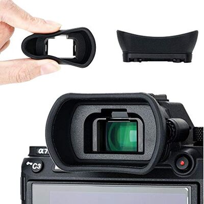 KIWIFOTOS Ocular para Son. Alpha A7 III/A7R-III/A7R IV/A7S II/A9 II Reemplaza oculares Sony FDA-EP18/EP16/EP15 Silicona suave ABS duradero Bloquea luz parásita Protege contra impactos KIWIFOTOS Ocular para Son. Alpha A7 III/A7R-III/A7R IV/A7S II/A9 II Reemplaza oculares Sony FDA-EP18/EP16/EP15 Silicona suave ABS duradero Bloquea luz parásita Protege contra impactos
