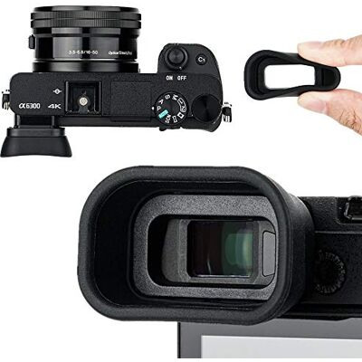 KIWIFOTOS Extensión de Ojo para Son. Alpha A6300 A6100 A6000 Visor Reemplaza FDA-EP10 Silicona suave y ABS rígido Bloquea luz parásita Instalación rápida Para exteriores y viajes KIWIFOTOS Extensión de Ojo para Son. Alpha A6300 A6100 A6000 Visor Reemplaza FDA-EP10 Silicona suave y ABS rígido Bloquea luz parásita Instalación rápida Para exteriores y viajes