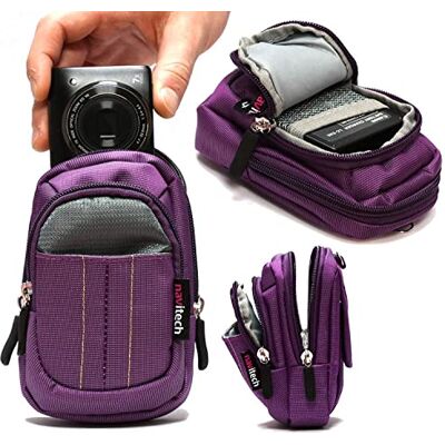 Navitech Estuche Morado para Cámara Compatible con la Sony HX99 Compact Camera Navitech Estuche Morado para Cámara Compatible con la Sony HX99 Compact Camera