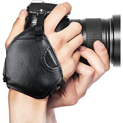 subtel Correa para cámara compatible con Canon EOS, Panasonic Lumix, Nikon, Sony Alpha, Olympus, Fuji, etc. Correa de mano para camara con rosca de 1/4" Quick release Mango Soporte Hand Strap Grip subtel Correa para cámara compatible con Canon EOS, Panasonic Lumix, Nikon, Sony Alpha, Olympus, Fuji, etc. Correa de mano para camara con rosca de 1/4" Quick release Mango Soporte Hand Strap Grip