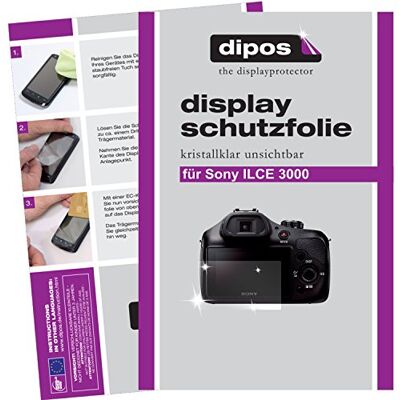dipos 6x Protector de Pantalla claro para Sony ILCE 3000 Transparente, ajuste perfecto, antiarañazos, sin burbujas, apto para fundas, compatible con huellas dactilares, autoadhesivo dipos 6x Protector de Pantalla claro para Sony ILCE 3000 Transparente, ajuste perfecto, antiarañazos, sin burbujas, apto para fundas, compatible con huellas dactilares, autoadhesivo