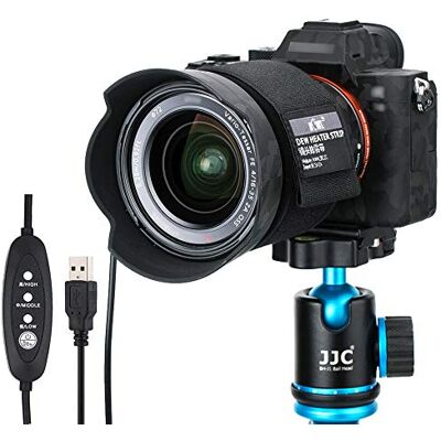 KIWIFOTOS Calentador de lentes con regulador de temperatura para lentes de cámara universal, telescopios, oculares, calefacción, removedor de rocío KIWIFOTOS Calentador de lentes con regulador de temperatura para lentes de cámara universal, telescopios, oculares, calefacción, removedor de rocío