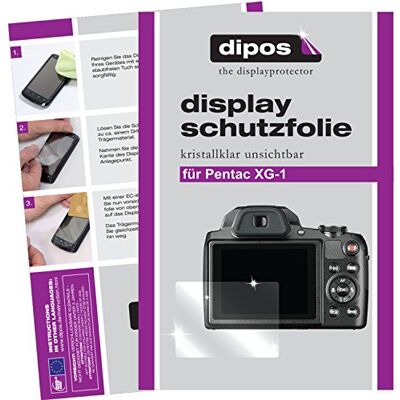 dipos 6x Protector de Pantalla claro para Pentax XG-1 Transparente, ajuste perfecto, antiarañazos, sin burbujas, apto para fundas, compatible con huellas dactilares, autoadhesivo dipos 6x Protector de Pantalla claro para Pentax XG-1 Transparente, ajuste perfecto, antiarañazos, sin burbujas, apto para fundas, compatible con huellas dactilares, autoadhesivo