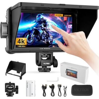 VILTROX DC550 PRO II 5.5" Monitor De Campo Para Cámaras DC-550 PRO(2026) Para DSLR Monitor Táctil Para Cámaras 4K 1400Nits Monitor Externo Cámaras Para Sony Canon Nikon 3D LUT 1920x1080 IPS Con Paraso VILTROX DC550 PRO II 5.5" Monitor De Campo Para Cámaras DC-550 PRO(2026) Para DSLR Monitor Táctil Para Cámaras 4K 1400Nits Monitor Externo Cámaras Para Sony Canon Nikon 3D LUT 1920x1080 IPS Con Paraso