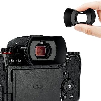 KIWIFOTOS Ocular ampliado para cámara Pana. Lumix S5-II S5IIX Protector de visor de silicona suave ABS duradero Bloquea luz parásita Protege contra impactos y arañazos Fácil instalación KIWIFOTOS Ocular ampliado para cámara Pana. Lumix S5-II S5IIX Protector de visor de silicona suave ABS duradero Bloquea luz parásita Protege contra impactos y arañazos Fácil instalación