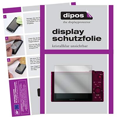 dipos 6x Protector de Pantalla claro para Sony DSC-WX500 Transparente, ajuste perfecto, antiarañazos, sin burbujas, apto para fundas, compatible con huellas dactilares, autoadhesivo dipos 6x Protector de Pantalla claro para Sony DSC-WX500 Transparente, ajuste perfecto, antiarañazos, sin burbujas, apto para fundas, compatible con huellas dactilares, autoadhesivo