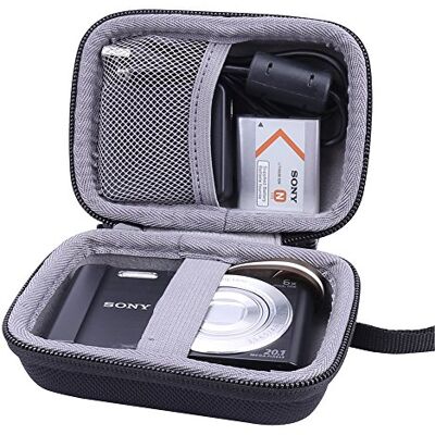Aenllosi Estuche Rígido para Sony DSC-W800/W810/W830 Cámara,Negro Construcción de EVA para una Estructura Protectora, Mosquetón para Transporte, Formato Compacto del Dispositivo Compatible Aenllosi Estuche Rígido para Sony DSC-W800/W810/W830 Cámara,Negro Construcción de EVA para una Estructura Protectora, Mosquetón para Transporte, Formato Compacto del Dispositivo Compatible