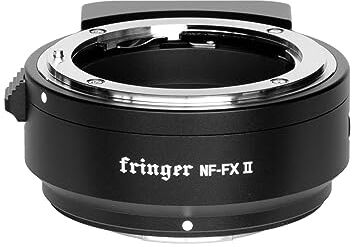 Fringer NF-FX II - Fujifilm Lente Adaptador Enfoque Automático de Apertura Electrónica Integrada Compatible con Lente Nikon D/G/E a Cámara Fuji X-T5 X-Pro3 X-T30II X-T4 XH2S X-S20 XE4 Serie