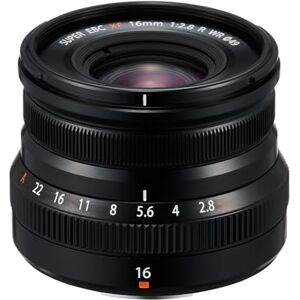 Fujifilm FUJINON XF 16 mm F2.8 R WR, Color Negro Fujifilm FUJINON XF 16 mm F2.8 R WR, Color Negro