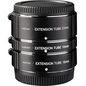 walimex pro Juego de Anillos intermedios automáticos para Sony E-Mount walimex pro Juego de Anillos intermedios automáticos para Sony E-Mount