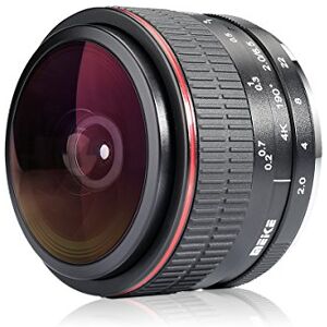 Meike Optics MEKE Meike 6,5 mm Ultra Wide f/2.0 Lente de Ojo de pez Circular para cámaras Fujifilm sin Espejo APS-C Meike Optics MEKE Meike 6,5 mm Ultra Wide f/2.0 Lente de Ojo de pez Circular para cámaras Fujifilm sin Espejo APS-C