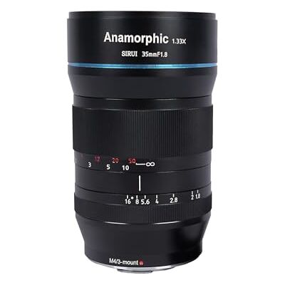 Sirui 35 mm F1,8 1,33X S35 Objetivo Cine anamórfico (Montura RF) para R5, R6, C70, C50 Sirui 35 mm F1,8 1,33X S35 Objetivo Cine anamórfico (Montura RF) para R5, R6, C70, C50