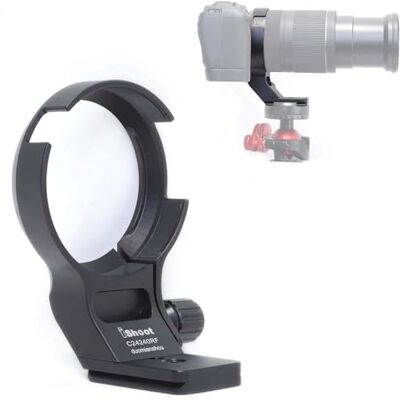 iShoot Soporte para montura de trípode para Canon RF 24-240 mm f/4-6.3 es USM, placa de liberación rápida incorporada tipo Arca de 55 mm para cabeza de trípode Arca-Swiss iShoot Soporte para montura de trípode para Canon RF 24-240 mm f/4-6.3 es USM, placa de liberación rápida incorporada tipo Arca de 55 mm para cabeza de trípode Arca-Swiss