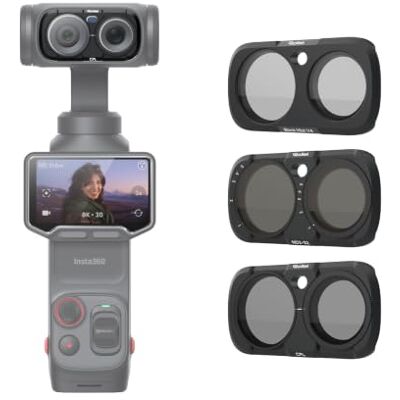 Rollei Kit de Filtro Compatible con Insta360 Luna Ultra, CPL+VND+Black Mist 3 en 1 ND Filter Set, Diseño Magnético, Vidrio Óptico con Nanorrevestimientos, Filtro-Accesorio-Insta360-Luna-Ultra Rollei Kit de Filtro Compatible con Insta360 Luna Ultra, CPL+VND+Black Mist 3 en 1 ND Filter Set, Diseño Magnético, Vidrio Óptico con Nanorrevestimientos, Filtro-Accesorio-Insta360-Luna-Ultra