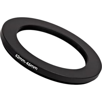 Generic Adaptador de filtro de anillo reductor de 62 mm a 46 mm (62 mm-46 mm) anillo de filtro de cámara para filtro UV ND CPL de 46 mm (MPIXO) Generic Adaptador de filtro de anillo reductor de 62 mm a 46 mm (62 mm-46 mm) anillo de filtro de cámara para filtro UV ND CPL de 46 mm (MPIXO)