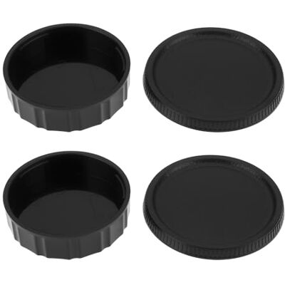 Axis Juego de 2 cubiertas de lente trasera de cámara y cubierta de cuerpo compatibles con Contax compatible con soporte Yashica CY Axis Juego de 2 cubiertas de lente trasera de cámara y cubierta de cuerpo compatibles con Contax compatible con soporte Yashica CY