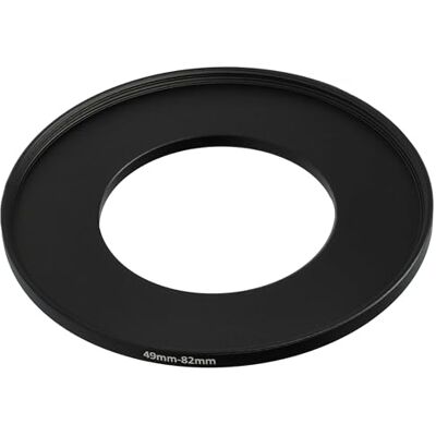 vhbw Anillo Adaptador Step Up de 49 mm a 82 mm para Objetivo de la cámara Adaptador de filtro, metal, negro vhbw Anillo Adaptador Step Up de 49 mm a 82 mm para Objetivo de la cámara Adaptador de filtro, metal, negro