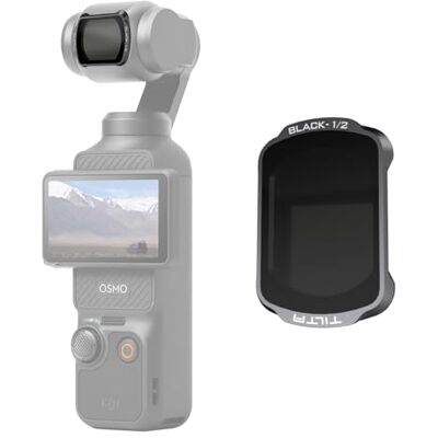 Tilta Pocket 4 Filtro Black Mist 1/2, Filtro Magnético Difusión Negra Compatible con DJI Osmo Pocket 3/4, Vidrio Óptico Ultrafino Revestimiento Multiuso Tilta Pocket 4 Filtro Black Mist 1/2, Filtro Magnético Difusión Negra Compatible con DJI Osmo Pocket 3/4, Vidrio Óptico Ultrafino Revestimiento Multiuso