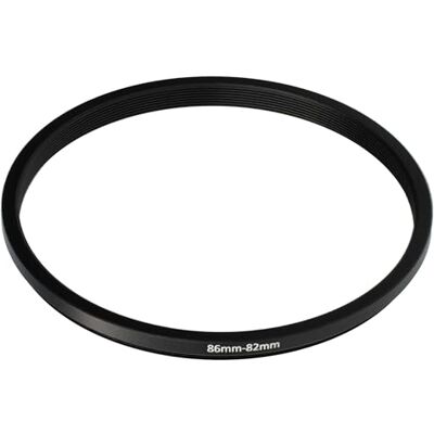 vhbw Anillo Adaptador Step Down 86 mm a 82 mm para cámara Adaptador de filtro, metal negro vhbw Anillo Adaptador Step Down 86 mm a 82 mm para cámara Adaptador de filtro, metal negro