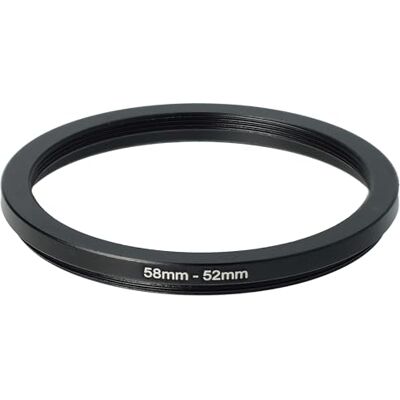 vhbw Anillo Adaptador Step Down de 58 mm a 52 mm para Objetivo de la cámara vhbw Anillo Adaptador Step Down de 58 mm a 52 mm para Objetivo de la cámara
