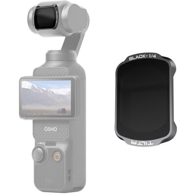 Tilta Pocket 4 Filtro Black Mist 1/4, Filtro Magnético Difusión Negra Compatible con DJI Osmo Pocket 3/4, Vidrio Óptico Ultrafino Revestimiento Multiuso Tilta Pocket 4 Filtro Black Mist 1/4, Filtro Magnético Difusión Negra Compatible con DJI Osmo Pocket 3/4, Vidrio Óptico Ultrafino Revestimiento Multiuso