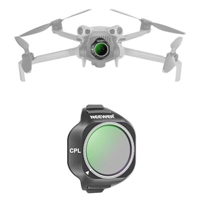 NEEWER CPL Filtro Compatible con dji Mini 5 Pro Drone, Snap On Filtro de Objetivo Polarizador Circular Ajustable, Vidrio Óptico Multicapa Accesorios de Fotografía Aérea NEEWER CPL Filtro Compatible con dji Mini 5 Pro Drone, Snap On Filtro de Objetivo Polarizador Circular Ajustable, Vidrio Óptico Multicapa Accesorios de Fotografía Aérea
