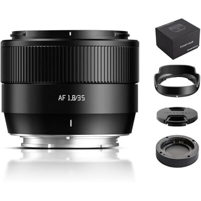 TTARTISAN Objetivo Autofocus 35mm F1.8 II APS-C E-Mount, Negro 176 g, Distancia Mínima de Enfoque 0, Motor STM Silencioso, Bokeh Suave, Retratos y Paisajes, Actualización por Type-C TTARTISAN Objetivo Autofocus 35mm F1.8 II APS-C E-Mount, Negro 176 g, Distancia Mínima de Enfoque 0, Motor STM Silencioso, Bokeh Suave, Retratos y Paisajes, Actualización por Type-C