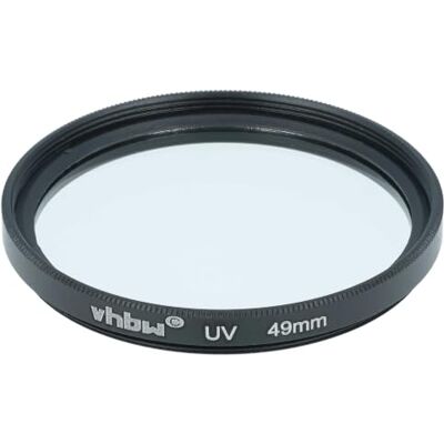 vhbw Filtro Universal UV para Objetivos de cámaras con Rosca de Filtro de 49mm Filtro de protección UV, Negro vhbw Filtro Universal UV para Objetivos de cámaras con Rosca de Filtro de 49mm Filtro de protección UV, Negro