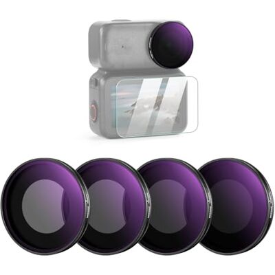 NEEWER ND/PL Filtro Juego Compatible con dji Osmo Nano (ND8/PL+ND16/PL+ND32/PL+ND64/PL), Filtro Polarizador Densidad Neutra Rosca para Objetivo de Action CAM con Protector Pantalla, 4 Packs NEEWER ND/PL Filtro Juego Compatible con dji Osmo Nano (ND8/PL+ND16/PL+ND32/PL+ND64/PL), Filtro Polarizador Densidad Neutra Rosca para Objetivo de Action CAM con Protector Pantalla, 4 Packs