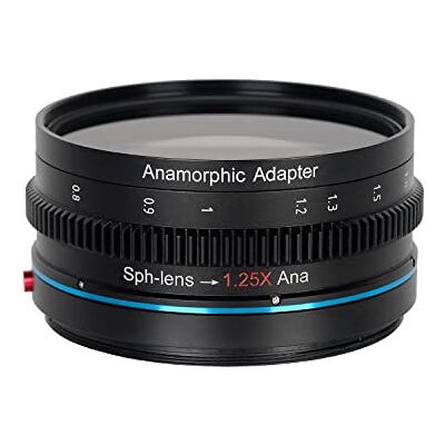 Sirui 1.25x T2.9 Adaptador anamorphic con Enfoque único Frontal, Rosca Trasera de 82mm con Anillos (67mm, 72mm, 77mm, 92mm), Adicional Adaptador de Objetivo Lens Lenses Lentes de Cine de la cámara Sirui 1.25x T2.9 Adaptador anamorphic con Enfoque único Frontal, Rosca Trasera de 82mm con Anillos (67mm, 72mm, 77mm, 92mm), Adicional Adaptador de Objetivo Lens Lenses Lentes de Cine de la cámara