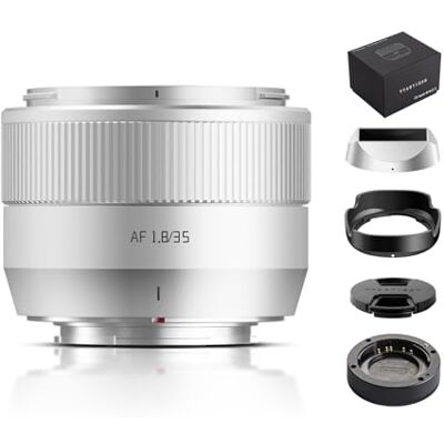 TTARTISAN 35 mm F1.8 II Objetivo AF APS-C para Fuji X-Mount Plata 176 g, Enfoque Mínimo 0, Motor STM, Bokeh, Retratos y Paisajes, Uso Diario y Viaje TTARTISAN 35 mm F1.8 II Objetivo AF APS-C para Fuji X-Mount Plata 176 g, Enfoque Mínimo 0, Motor STM, Bokeh, Retratos y Paisajes, Uso Diario y Viaje