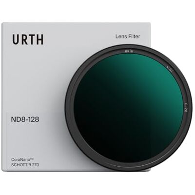 Urth Filtro ND Variable ND8-128 72 mm (Plus) Vidrio optico HD, filtro de densidad neutra con nano-recubrimiento de 20 capas, rango 3-7 pasos Urth Filtro ND Variable ND8-128 72 mm (Plus) Vidrio optico HD, filtro de densidad neutra con nano-recubrimiento de 20 capas, rango 3-7 pasos