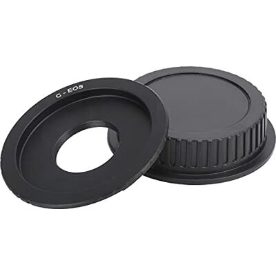 VBESTLIFE C → Anillo Adaptador de Lente EF/EF-S + Tapa Trasera, para Lente de Montura C para cámara Canon EF/EF-S VBESTLIFE C → Anillo Adaptador de Lente EF/EF-S + Tapa Trasera, para Lente de Montura C para cámara Canon EF/EF-S