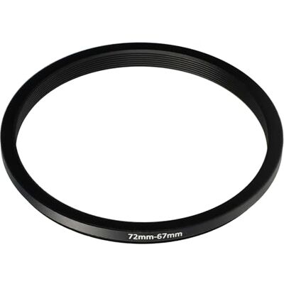 vhbw Anillo Adaptador Step Down de 72 mm a 67 mm para Objetivo de la cámara Adaptador de filtro, metal, negro vhbw Anillo Adaptador Step Down de 72 mm a 67 mm para Objetivo de la cámara Adaptador de filtro, metal, negro