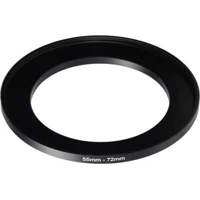 vhbw Anillo Adaptador Step Up de 55 mm a 72 mm para Objetivo de la cámara Adaptador de filtro, metal, negro vhbw Anillo Adaptador Step Up de 55 mm a 72 mm para Objetivo de la cámara Adaptador de filtro, metal, negro