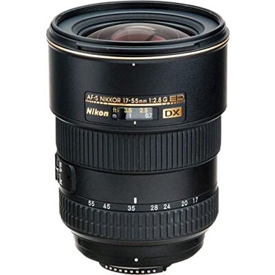 Nikon JAA788DA Objetivo Nikkor (distancia focal 17-55 mm, apertura f/2.8), negro Nikon JAA788DA Objetivo Nikkor (distancia focal 17-55 mm, apertura f/2.8), negro