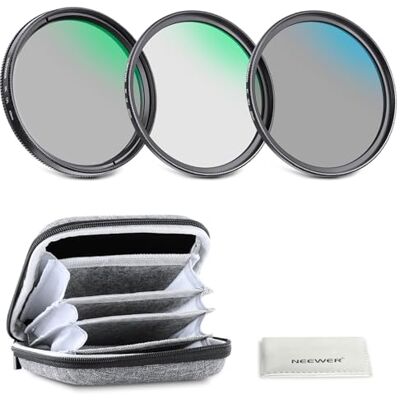 NEEWER 49mm UV/CPL/ND Filtro Objetivo Kit con Estuche Rígido Almacenamiento Vidrio Óptico Multicapa & Marco Aleación Aluminio Filtro UV + Polarizador Circular(CPL) + Densidad Neutra (ND4) Lente Cámara NEEWER 49mm UV/CPL/ND Filtro Objetivo Kit con Estuche Rígido Almacenamiento Vidrio Óptico Multicapa & Marco Aleación Aluminio Filtro UV + Polarizador Circular(CPL) + Densidad Neutra (ND4) Lente Cámara