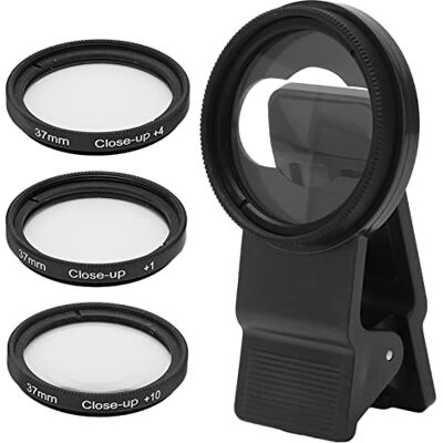 VBESTLIFE Juego de Filtros de Primer Plano de 37 Mm, 1 2 4 10 Filtro de Macro de Primer Plano Filtro de Lente de Teléfono Móvil Universal, Juego de Filtros de 4 Piezas para Fotografía Macro de Primer Plano VBESTLIFE Juego de Filtros de Primer Plano de 37 Mm, 1 2 4 10 Filtro de Macro de Primer Plano Filtro de Lente de Teléfono Móvil Universal, Juego de Filtros de 4 Piezas para Fotografía Macro de Primer Plano
