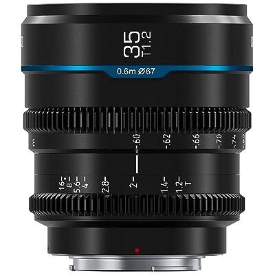 Sirui Night Walker 35mm Lente de Cine S35/APSC con Enfoque Manual, Lente de Gran Apertura T1.2 para M4/3 Cameras, para BMPCC4K, GH5II, GH6, Z CAM (MS35M-B, MFT, Negro) Sirui Night Walker 35mm Lente de Cine S35/APSC con Enfoque Manual, Lente de Gran Apertura T1.2 para M4/3 Cameras, para BMPCC4K, GH5II, GH6, Z CAM (MS35M-B, MFT, Negro)