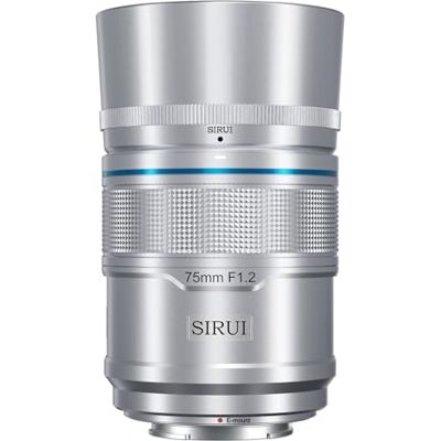 Sirui Sniper 75mm Lente de Enfoque Automático, F1.2 Telephoto APS-C Camera Lens E Mount Lente para A6400, A6700, ZV-E10, FX3/30 (E-Mount, Silver) Sirui Sniper 75mm Lente de Enfoque Automático, F1.2 Telephoto APS-C Camera Lens E Mount Lente para A6400, A6700, ZV-E10, FX3/30 (E-Mount, Silver)
