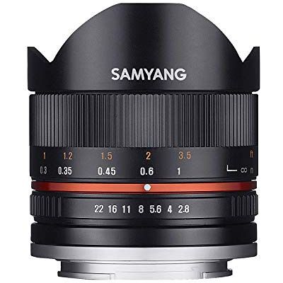 Samyang CSC-Mirrorless Objetivo fotográfico para Fuji X (8 mm, F2.8 II UMC, ojo de pez), negro Samyang CSC-Mirrorless Objetivo fotográfico para Fuji X (8 mm, F2.8 II UMC, ojo de pez), negro