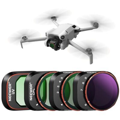 NEEWER Juego de filtros ND Variables compatibles con dji Mini 4 Pro, Paquete de 4 filtros ND2-ND32 (1-5 Paradas)/ND64-ND512 (6-9 Paradas) Limited VND/CPL/UV, Vidrio óptico HD Multicapa/Marco de NEEWER Juego de filtros ND Variables compatibles con dji Mini 4 Pro, Paquete de 4 filtros ND2-ND32 (1-5 Paradas)/ND64-ND512 (6-9 Paradas) Limited VND/CPL/UV, Vidrio óptico HD Multicapa/Marco de