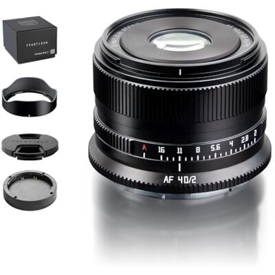 TTARTISAN Objetivo F2 de 40 mm para Montura Z, AF 40 mm f/2 Lentes Prime, Compatible con Nikon Z-Mount (Z, Negro) TTARTISAN Objetivo F2 de 40 mm para Montura Z, AF 40 mm f/2 Lentes Prime, Compatible con Nikon Z-Mount (Z, Negro)
